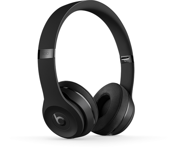 black headphones